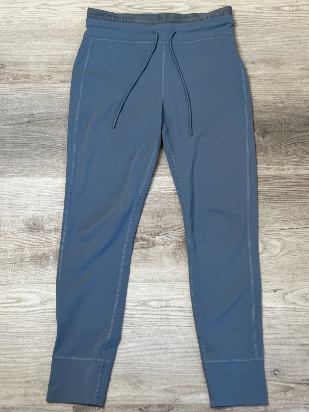 Vuori Elevate Daily Legging High Waist Blue Cuffed Yoga Pants VW4050 Size M